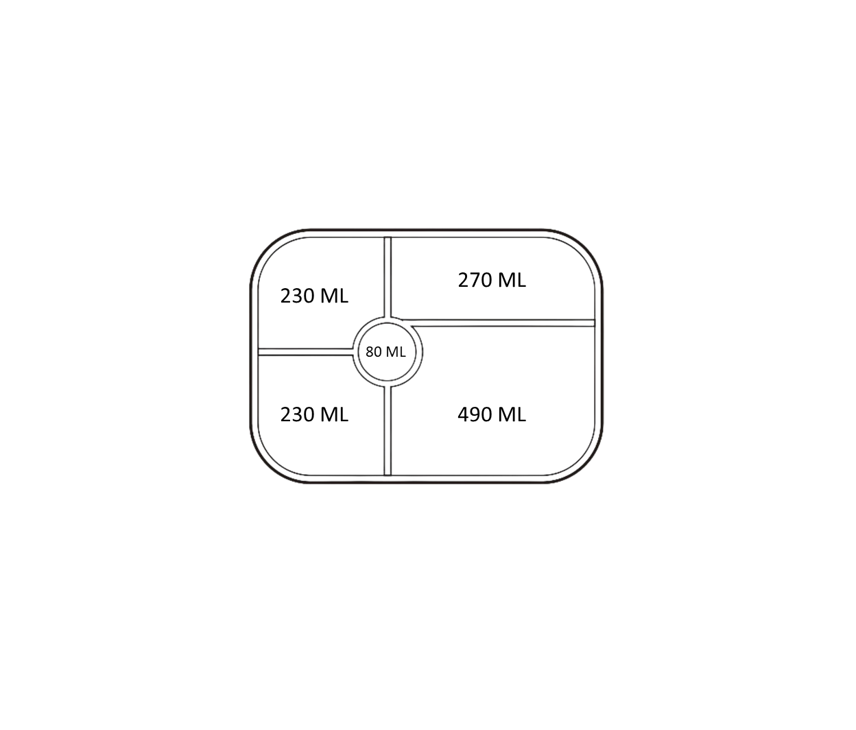 BENTO5 Rectangle - Pink