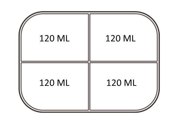 BENTO4 Rectangle - Blue